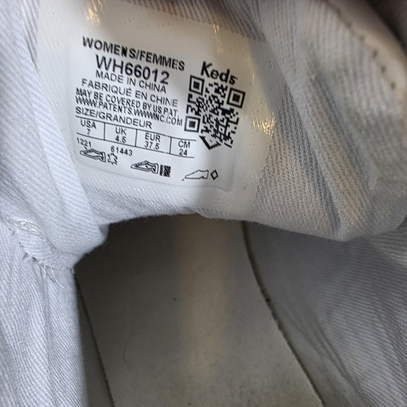 Keds White Leather 80s Hightop‎ Barbie Style Sneakers Women's 7 - Picture 8 of 9